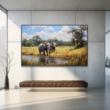 Peinture Sur Toile Éléphant